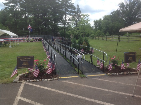 Amramp provides wheelchair access for Vietnam Moving Wall in Hatfield, PA June 27 - July 1, 2013