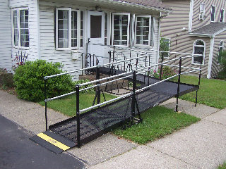 Amramp wheelchair ramp in Huntington, IN.