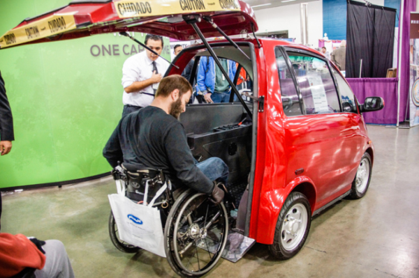 One Abilities Expo exhibitor demonstrating the most cutting edge assistive technology